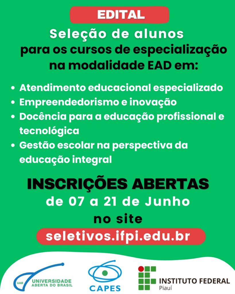 Portal Buritiense Últimos dias de Inscrição para Especializações